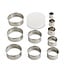 HIC Harold Import Company Mrs. Anderson's Baking Round Cookie Cutter Set of 10
