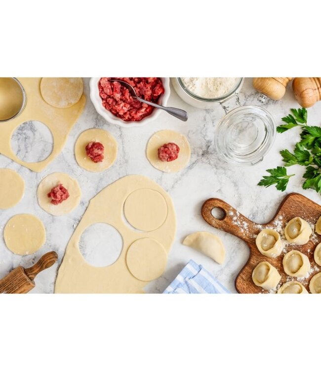 HIC Harold Import Company Mrs. Anderson's Baking Round Cookie Cutter Set of 10