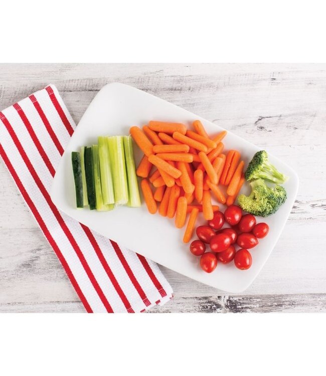 HIC Harold Import Company White Rectangular Platter, 12.25in