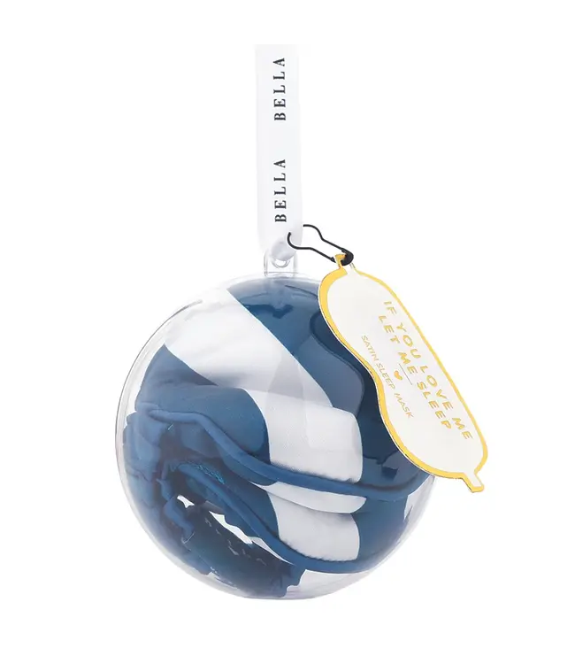 Bella Sleep Mask Ornament Blue Stripe
