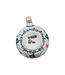 Polmedia Polish Pottery Espresso Cup 2 oz Pink Forget Me Not Theme Unikat