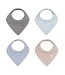 Stormy Muslin Bandana Bibs Set (4-Pack)