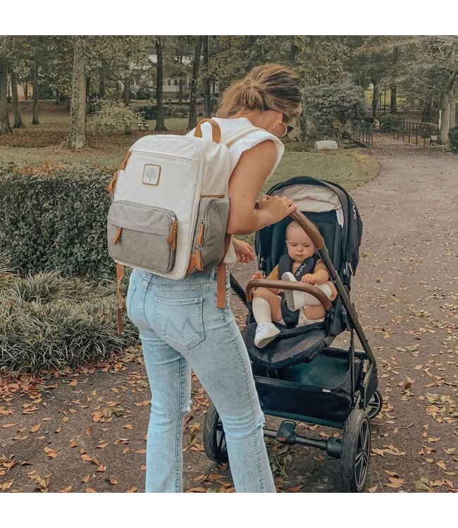 Birch Bag Mini Diaper Backpack, Cream