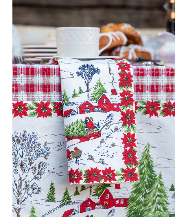 April Cornell Yuletide Tablecloth