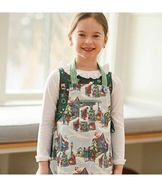 April Cornell Caroling Oil Cloth Kid's Apron