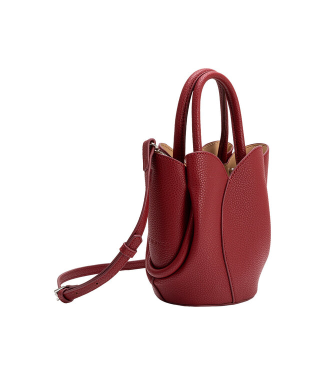 Melie Bianco Tulip Mini Recycled Vegan Leather Top Handle Bag