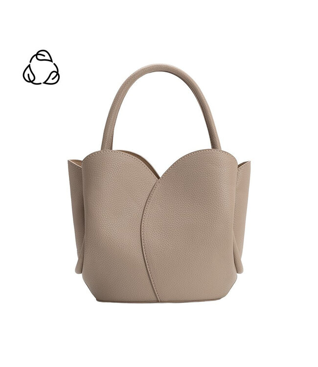 Melie Bianco Tulip Recycled Vegan Leather Top Handle Bag