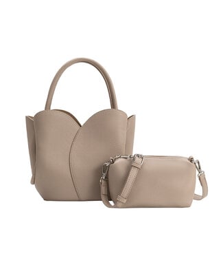 Melie Bianco Tulip Recycled Vegan Leather Top Handle Bag