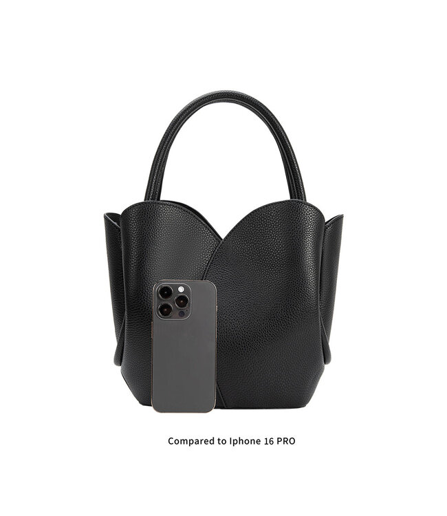 Melie Bianco Tulip Recycled Vegan Leather Top Handle Bag