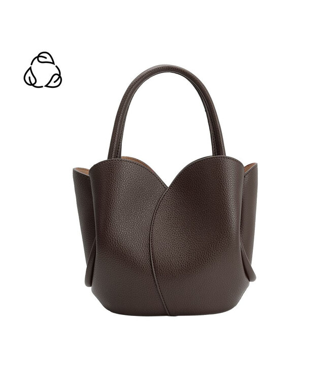 Melie Bianco Tulip Recycled Vegan Leather Top Handle Bag