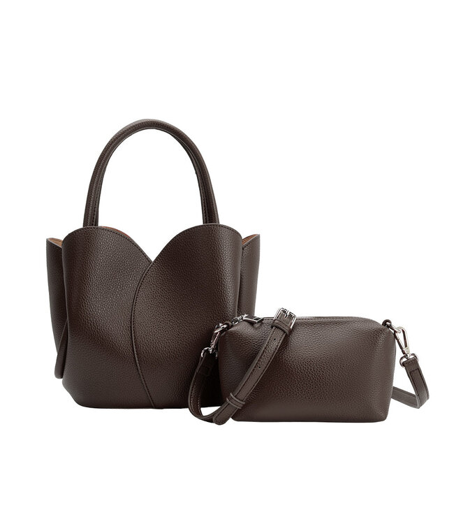 Melie Bianco Tulip Recycled Vegan Leather Top Handle Bag