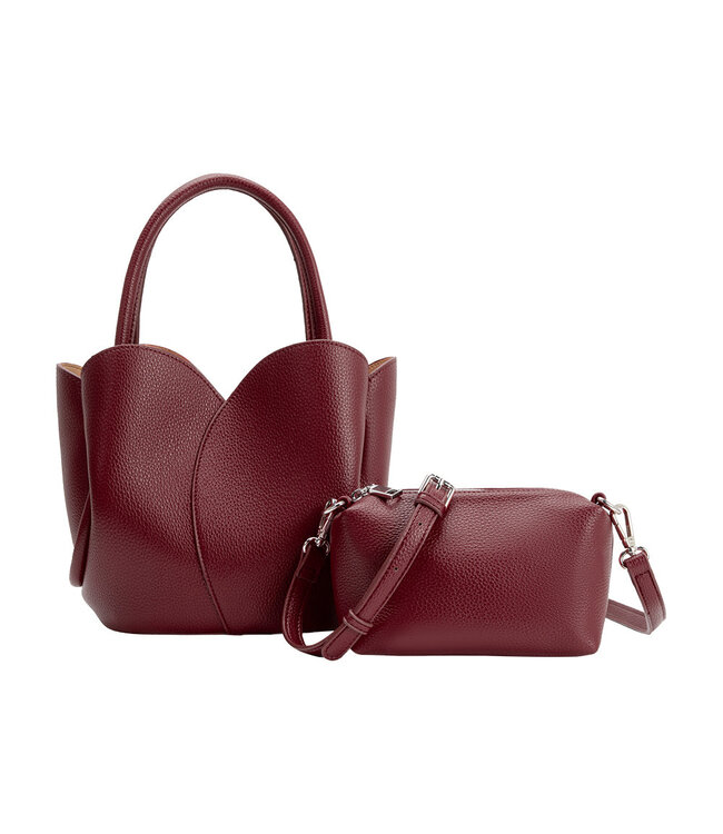 Melie Bianco Tulip Recycled Vegan Leather Top Handle Bag