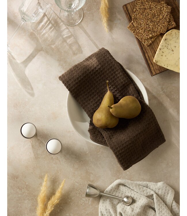 Geometry Truffle Hand Towel - Espresso