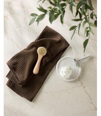 Geometry Truffle Hand Towel - Espresso