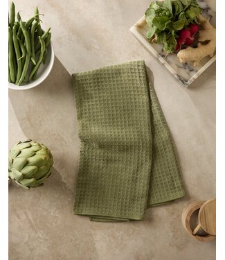 Geometry Truffle Hand Towel - Olive