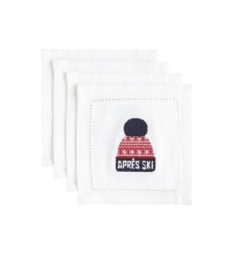 Mudpie Cocktail Napkin Set - Ski Hat