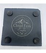 Cow Engraved Slate Coasters, S/4