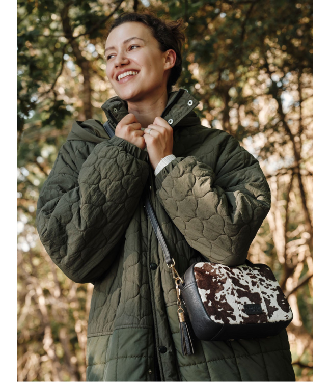 Pom Pom London The City Bag - Cow Print