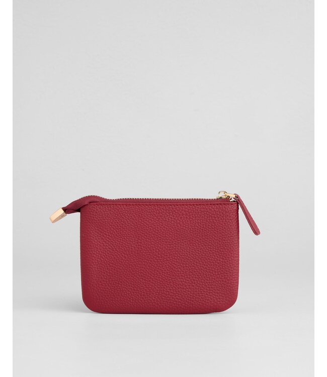 Pom Pom London Chelsea Coin Purse - Burnt Rhubarb
