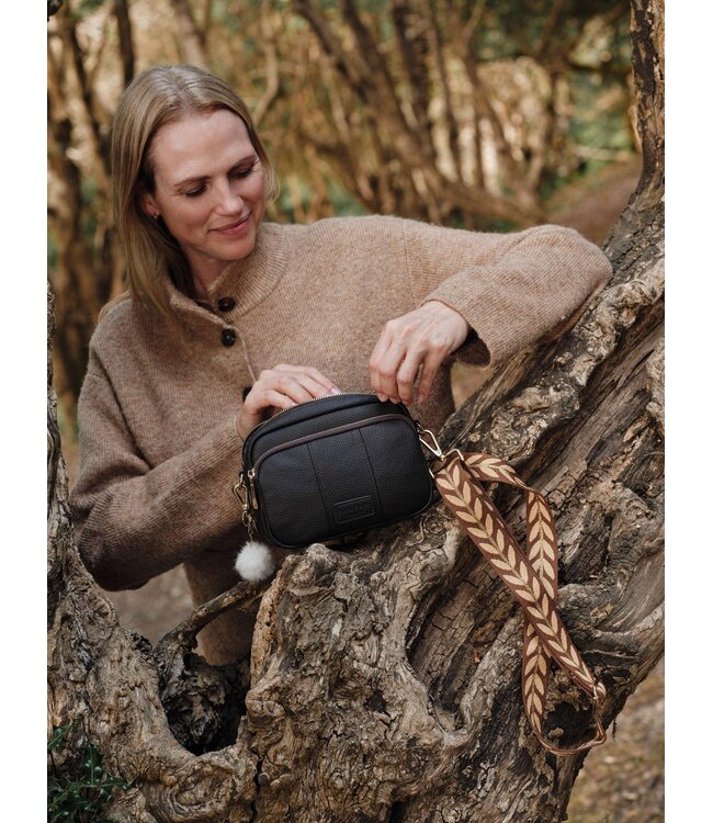 Pom Pom London The Original Bag - Chocolate Plum