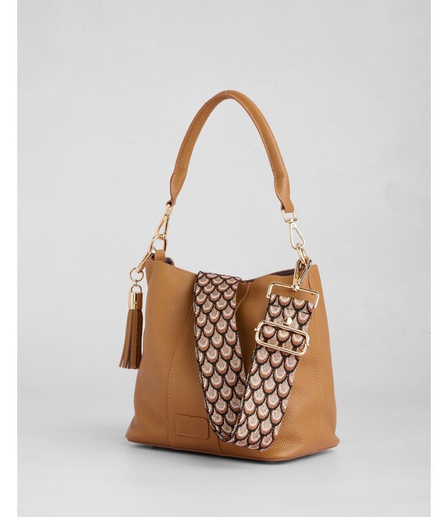 Pom Pom London Lambeth Bag - Chestnut