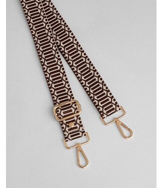 Pom Pom London Tan & Brown Straps
