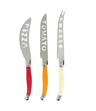3 Piece Laguiole Pizza & Cheese Knife Set