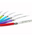 7 Piece Laguiole Pizza Knife Set - Rainbow Colors