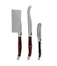 Laguiole 3-Piece Pakkawood Cheese Knife Set