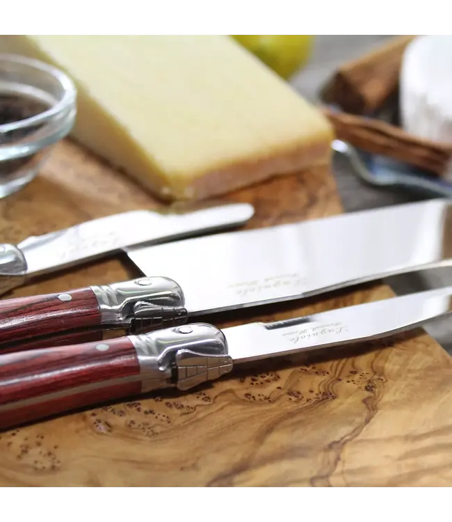 Laguiole 3-Piece Pakkawood Cheese Knife Set
