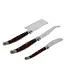 Laguiole 3-Piece Pakkawood Cheese Knife Set
