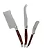 Laguiole 3-Piece Pakkawood Cheese Knife Set