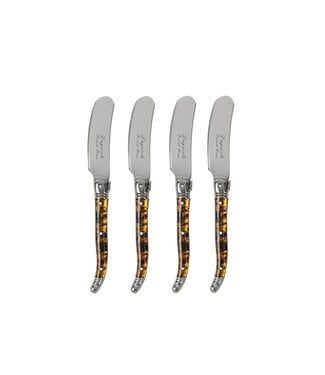 4 Piece Laguiole Spreader Set - Tortoise Shell
