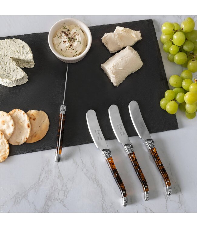 4 Piece Laguiole Spreader Set - Tortoise Shell