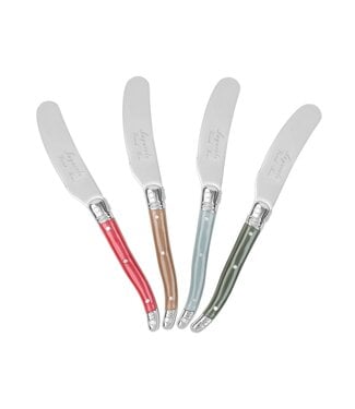 4 Piece Laguiole Spreader Set - Holly Berry