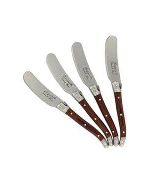 Laguiole 4-Piece Spreader Set with Pakkawood Handles