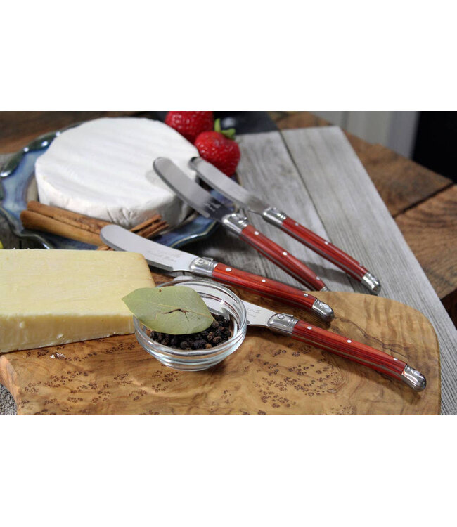 Laguiole 4-Piece Spreader Set with Pakkawood Handles