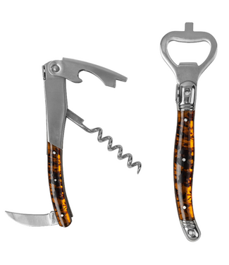Laguiole Tortoise Shell Barware Set