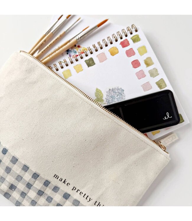 Canvas Zipper Pouch - Make Pretty Things