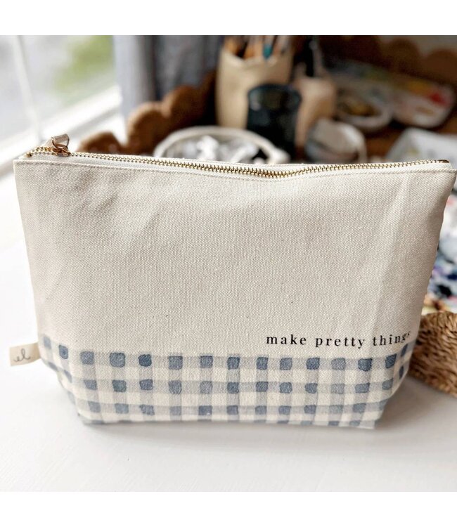 Canvas Zipper Pouch - Make Pretty Things