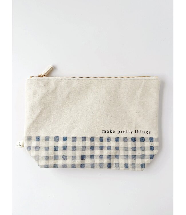 Canvas Zipper Pouch - Make Pretty Things