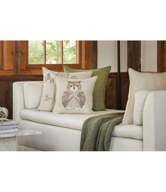 Coral & Tusk Owl Mama Pocket Pillow