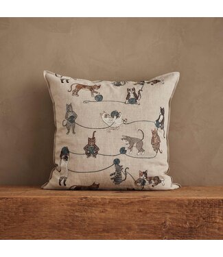 Coral & Tusk Playful Cats Pillow
