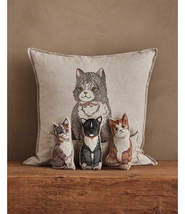 Coral & Tusk Pillow + Insert - Basket of Kittens