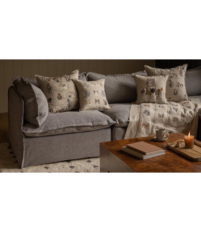 Coral & Tusk Pillow + Insert - Basket of Kittens