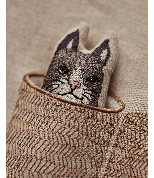 Coral & Tusk Pillow + Insert - Basket Cats