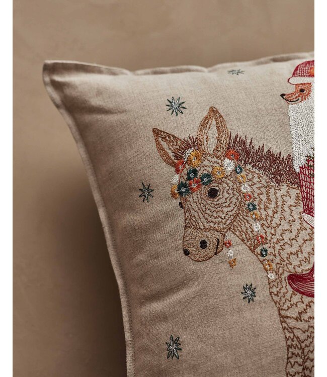 Coral & Tusk Pillow + Insert - Christmas Donkey