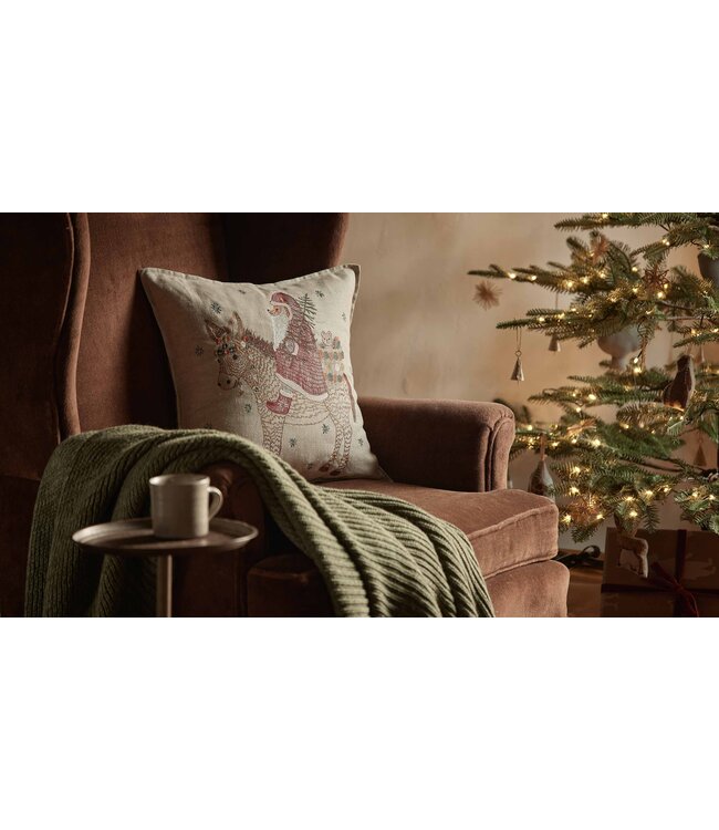 Coral & Tusk Pillow + Insert - Christmas Donkey