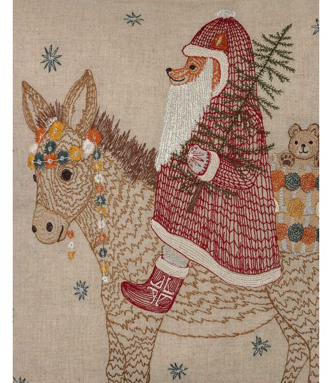 Coral & Tusk Pillow + Insert - Christmas Donkey