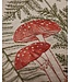 Coral & Tusk Pillow + Insert - Mushrooms & Ferns Lumbar Pillow